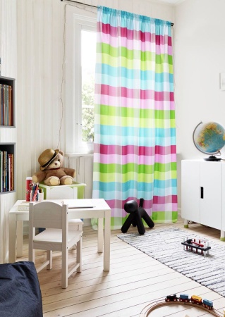 Штора на тесьме "Cuadro" 140х270 в клетку