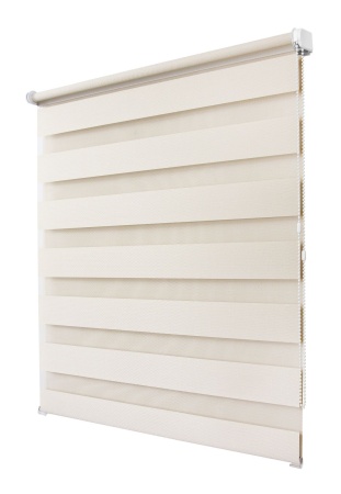 Рулонные шторы день ночь УЮТ Сальса цвет кремовый Рулонные шторы день ночь УЮТ Сальса цвет кремовый