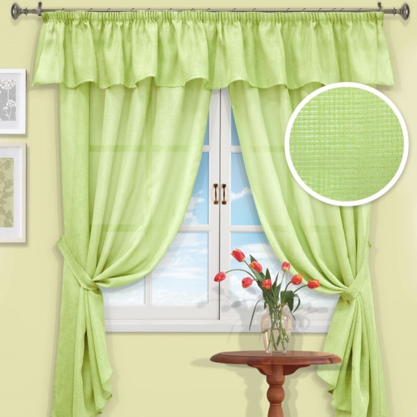Комплект штор "Chain-S" 2 шторы 140*185см зеленый