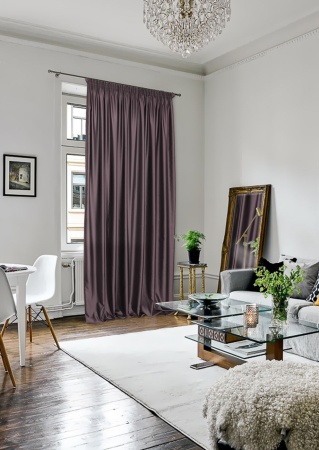 Портьера на тесьме "Lindor" 250x300 см коричневый