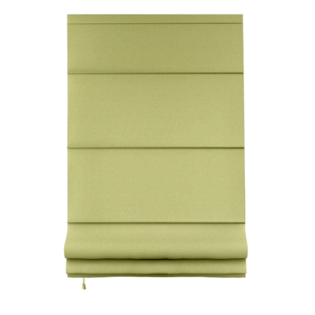 Римские шторы блэкаут на веревочном механизме цвет светло-зелёный