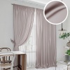 Комплект штор "Lindor-SH" 2 шторы - 220х270, тюль - 450х270 розовый