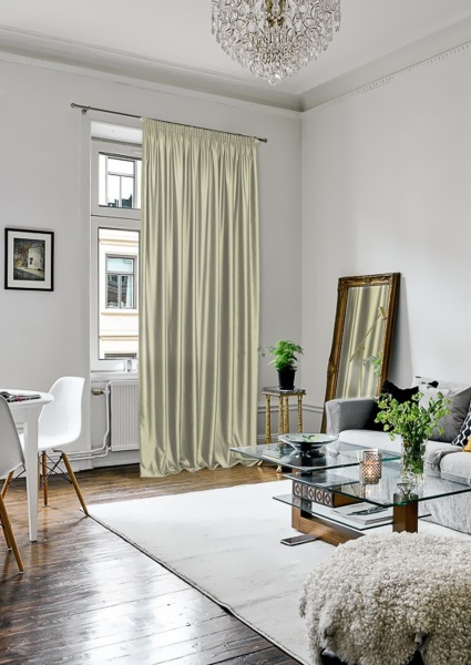 Портьера на тесьме "Lindor" 250x300 см светло-зеленый