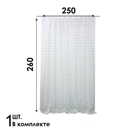 Штора на тесьме "Ancona - V" 250х260