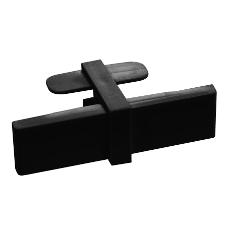 Соединитель для усиленного однополосного профиля, черный