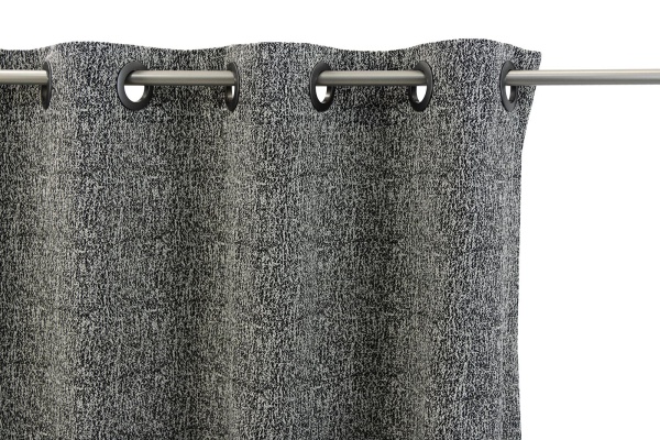 Штора на люверсах 200х260 см Ливит цвет черно-белый