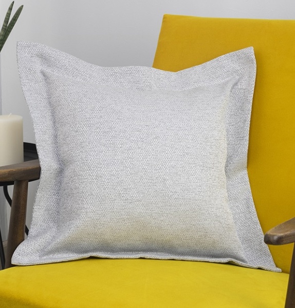 Подушка декоративная на молнии 50х50 см Велия цвет нежно-серый