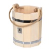 Ведро 9 л, система регулировки обручей, липа "Банные штучки" 