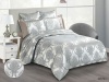 Постельное белье Евро Cleo Satin Jacquard цвет белый