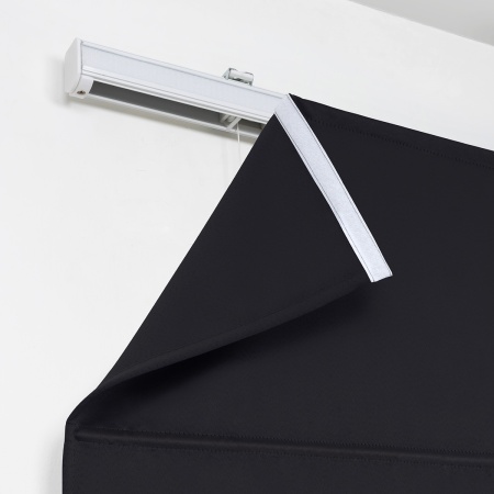 Римская штора с бахромой, Флавия Blackout на цепочном механизме, цвет черный