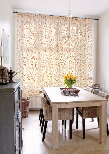 Штора на тесьме "Liona - K" 276х175 оранжевый