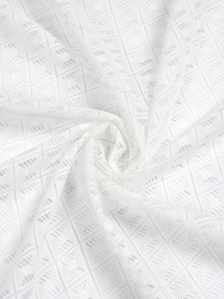 Комплект Шторы-Кафе с помпонами, размер 130х60 см, 2 шт, цвет белый