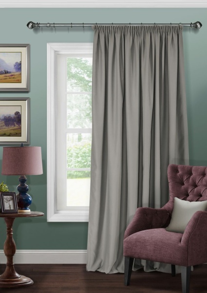 Штора на тесьме Блэкаут "Blackout-S" 200х270 серый