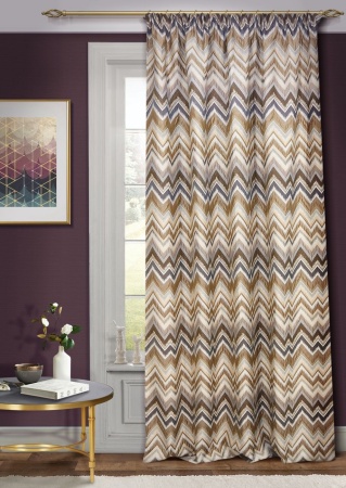 Штора на тесьме "Groza" 146х270 беж