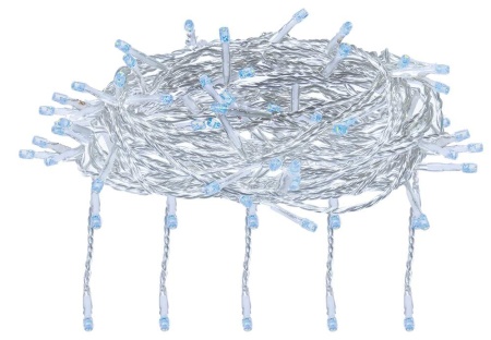 Электрогирлянда светодиодная Vegas Занавес холодный 1.5 м