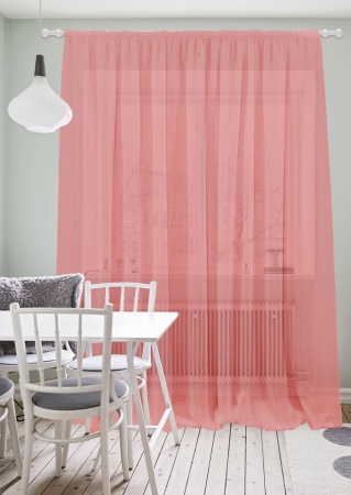 Штора на тесьме "Basicos-XL" 300х275 красный