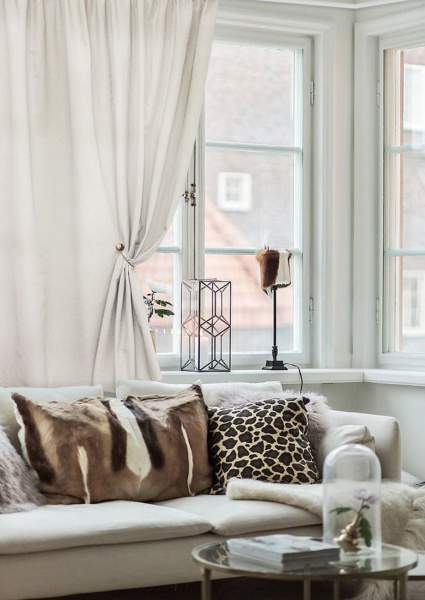 Штора на тесьме "Лонета Loneta" 138x180 шампань