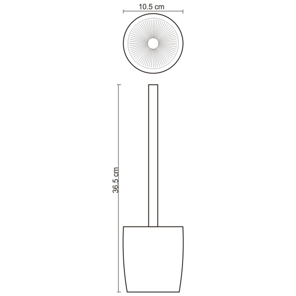 Щетка для унитаза Dinkel K-4627