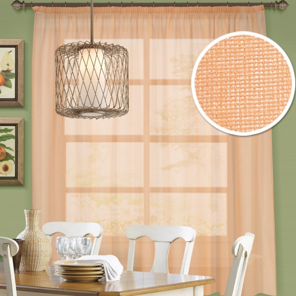 Basicos-M, штора для кухни 285х175 оранжевый