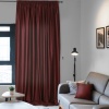 Портьера на тесьме "Caprise" 200х270 бордовый Портьера на тесьме "Caprise" 200х270 бордовый