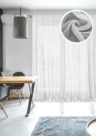 Тюль на тесьме 600х275 см Oriana-XL цвет белый