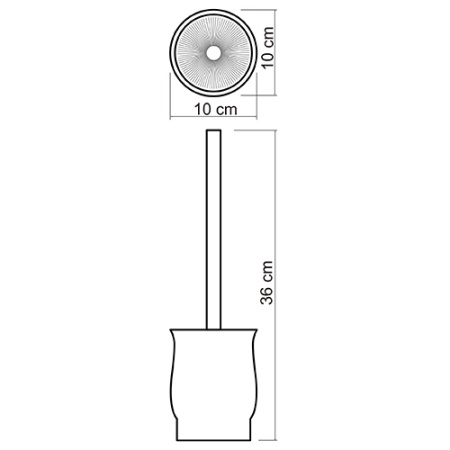 Колба с щеткой C186