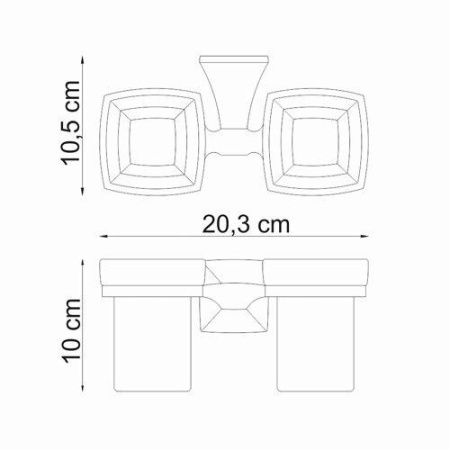Подстаканник двойной Wern K-2528D
