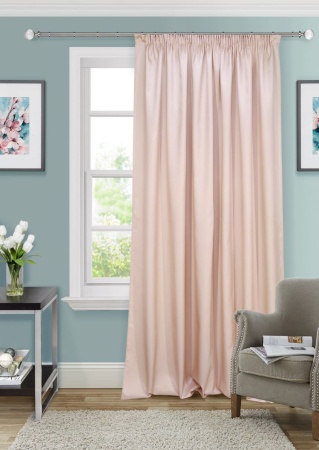 Портьера на тесьме 220х270 см Elektro цвет нежно-розовый