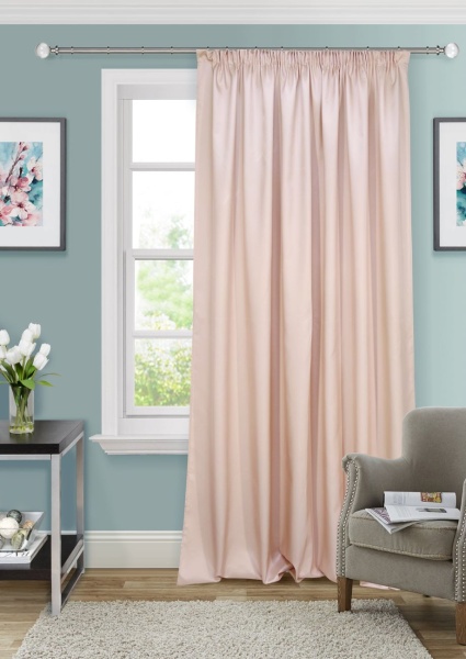Портьера на тесьме 220х270 см Elektro цвет нежно-розовый