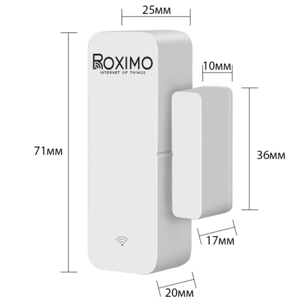 Умный WiFi датчик открытия дверей и окон ROXIMO SWD06