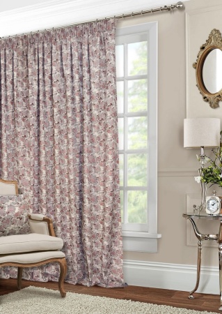 Портьера на тесьме "Fog" 200х270 см красный