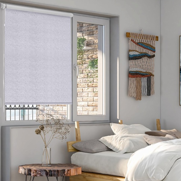 Рулонные шторы блэкаут Старк 37х160 см цвет серый