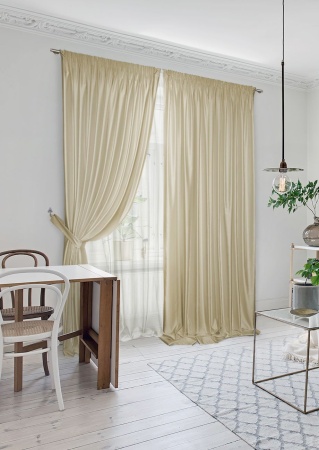 Комплект штор "Lindor-SH" 2 шторы 220х270/тюль 450х270 беж