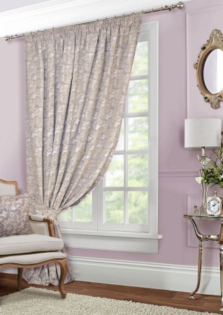 Портьера на тесьме "Fog" 200х270 см розовый