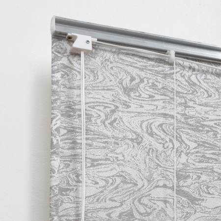 Римская штора с бахромой, Сиеста цвет серый