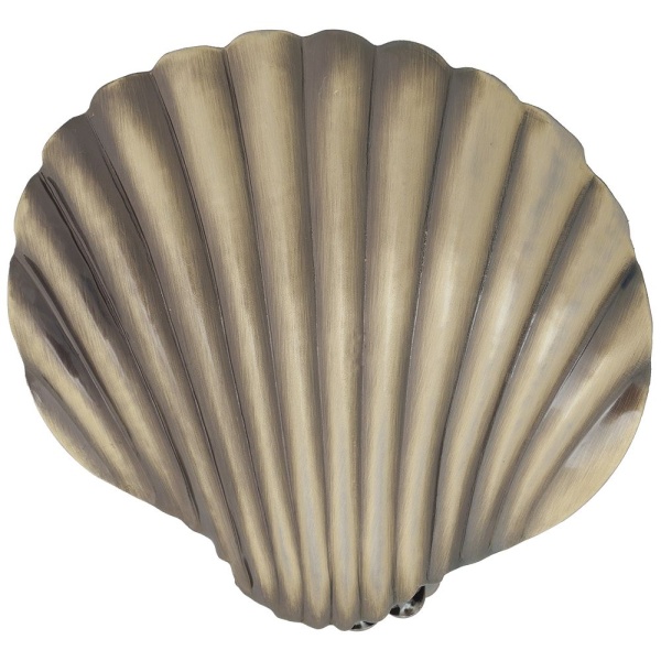 Клипса для штор Ракушка, Золото антик