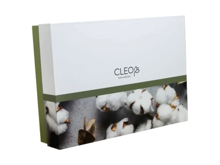 Постельное белье Евро Cleo Soft Cotton цвет белый