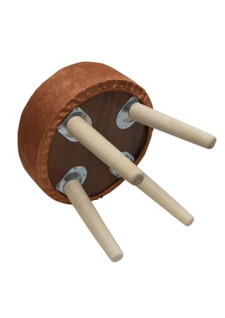 Пуф Plain Lux круглый, цвет латунь