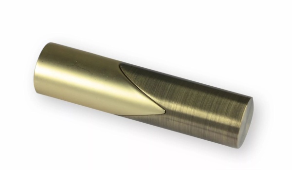 D19мм, Наконечники "Цилиндр Арки", 2 шт, латунь