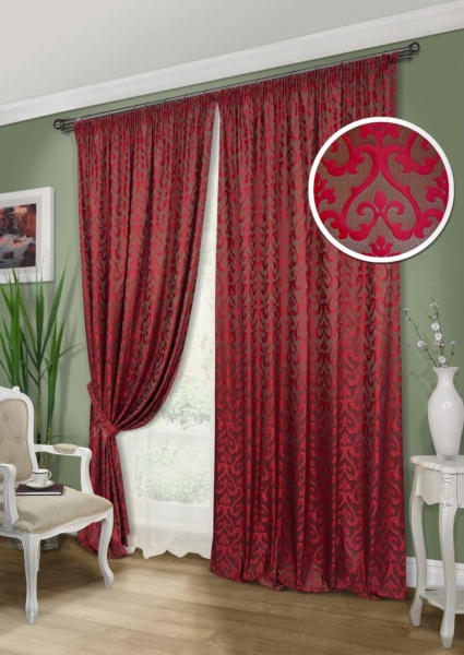 Комплект штор "Патрисия Patricia-S" 2 шторы 220х270, тюль 450х270