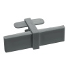 Соединитель для усиленного однополосного профиля, серый