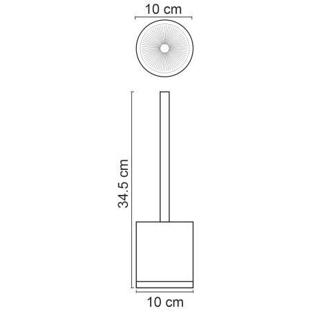 Щетка для унитаза Vils K-6127