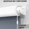 Рулонные шторы блэкаут LUX цвет серый 83х170 см