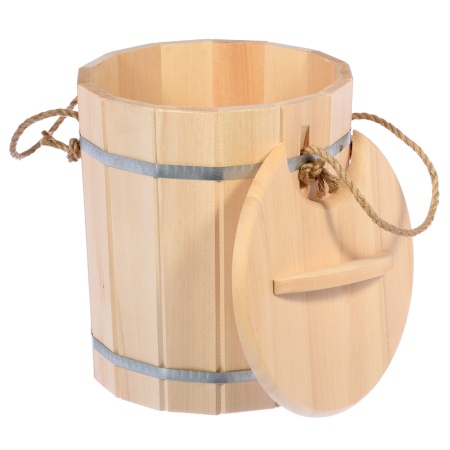 Запарник 16 л, с крышкой, липа "Hot Pot"