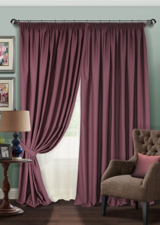 Комплект штор Блэкаут "Blackout-SH" 2 шт 220х280/500х280 фиолетовый