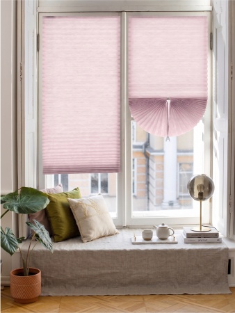 Плиссе самоклеящиеся тканевые, розовый, 120х180 см