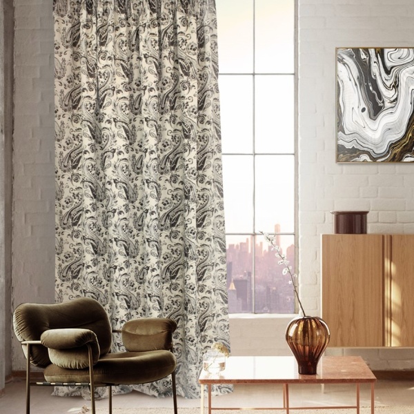 Штора на тесьме 200х280 см Paisley цвет беж Штора на тесьме 200х280 см Paisley цвет беж