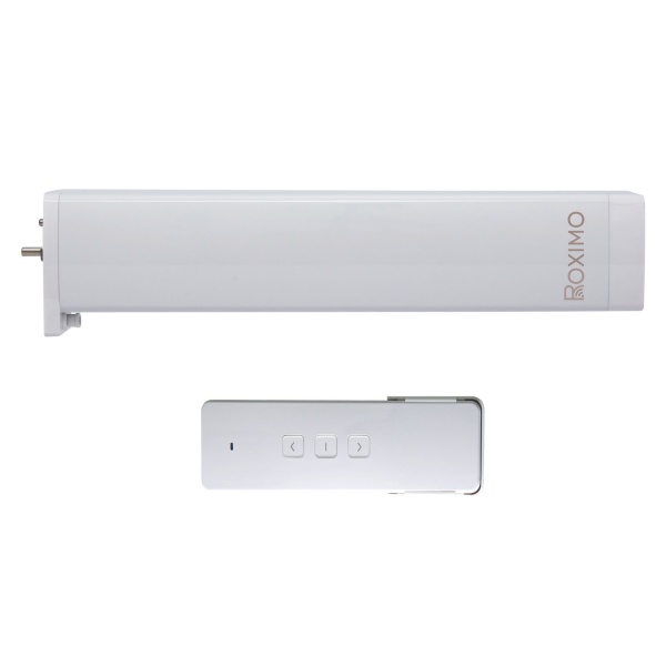 Умный Zigbee электропривод c пультом для карниза ROXIMO белый