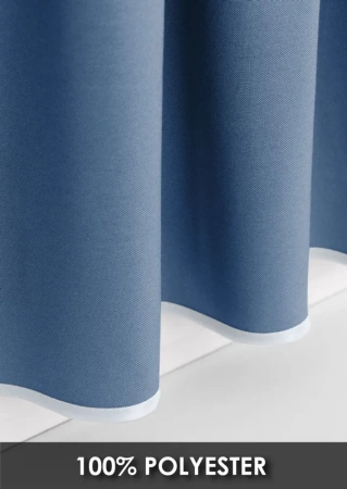 Карниз МИНИ 80см со шторами-кафе, Небесный