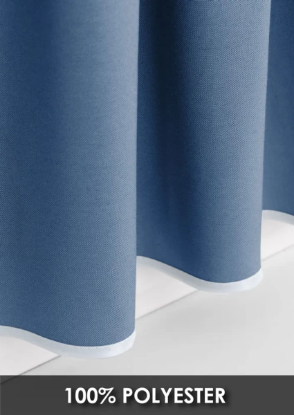 Карниз МИНИ 80см со шторами-кафе, Небесный